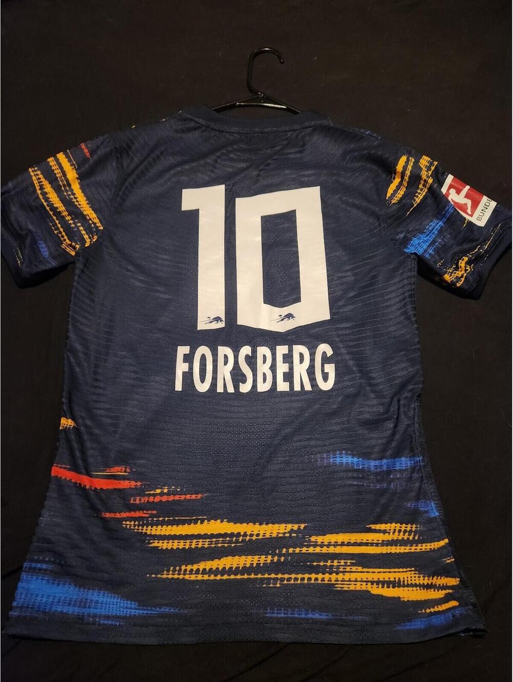 RB Leipzig 2021/2022 Forsberg Germany Away Soccer Jersey Size L